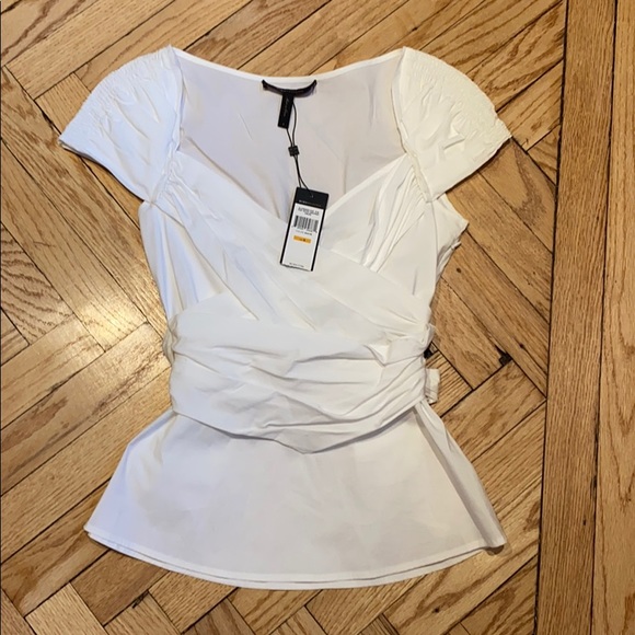 bcbg white blouse